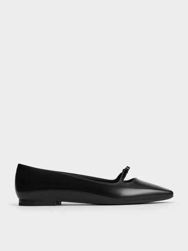 Charles & Keith - Bow Square-Toe Ballet Flats sold by Charles & Keith