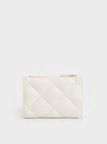 Charles & Keith - Gemma Quilted Card Holder sold by Charles & Keith