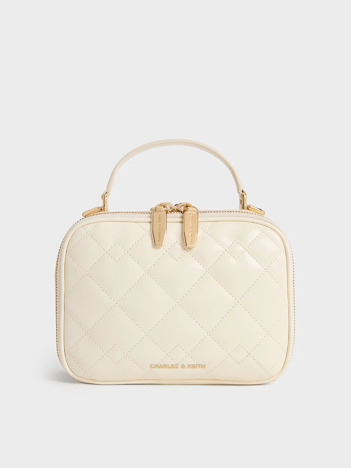 Charles & Keith - Duo Quilted Vanity Bag sold by Charles & Keith