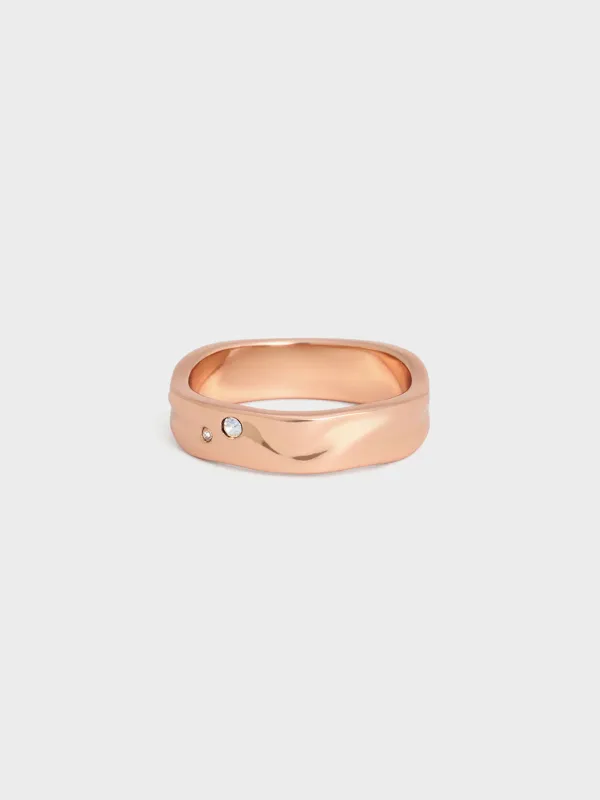 Charles & Keith - Ottilie Crystal Sculptural Ring sold by Charles & Keith