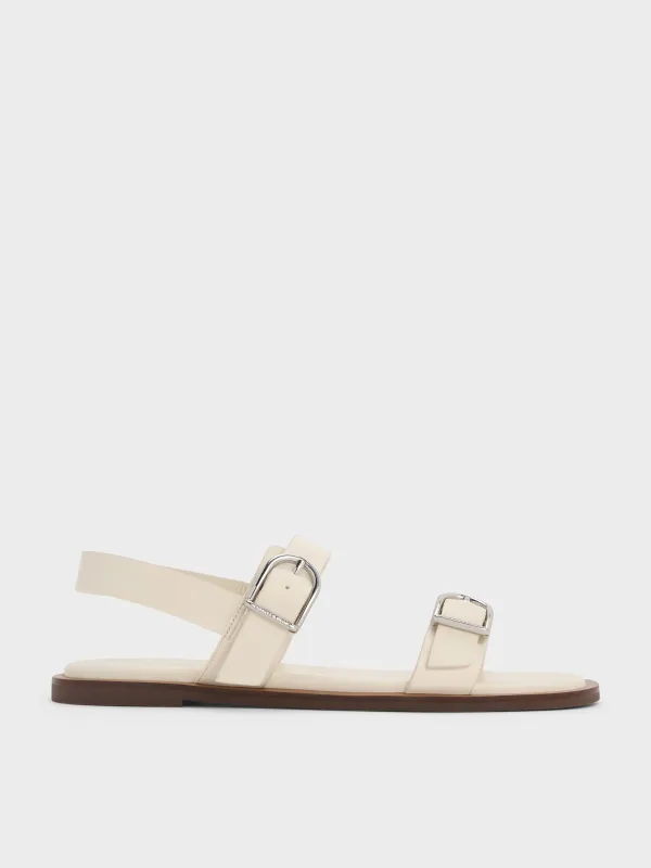 Charles & Keith - Double Buckle-Strap Slingback Sandals sold by Charles & Keith