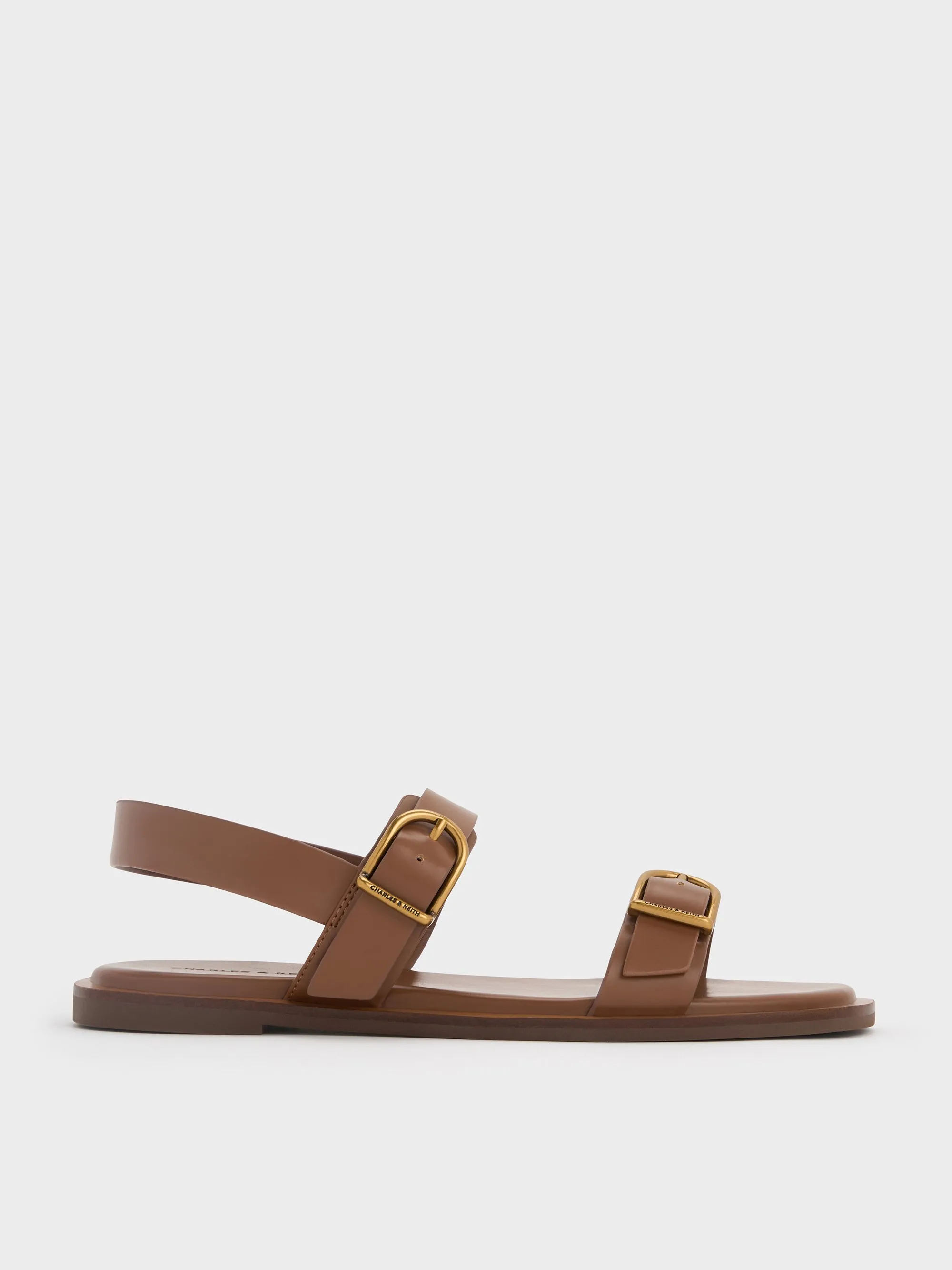 Charles & Keith - Double Buckle-Strap Slingback Sandals sold by Charles & Keith