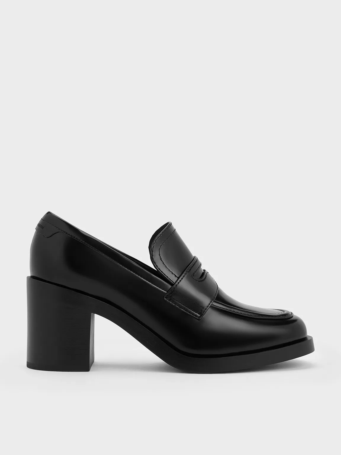 Charles & Keith - Penny Loafer Block-Heel Pumps sold by Charles & Keith