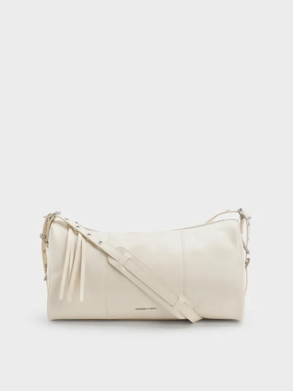 Charles & Keith - Bryna Panelled Grommet-Strap Crossbody Bag sold by Charles & Keith