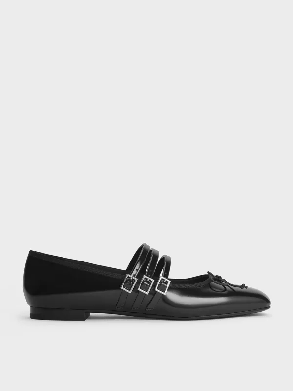 Charles & Keith - Triple-Strap Mary Janes sold by Charles & Keith