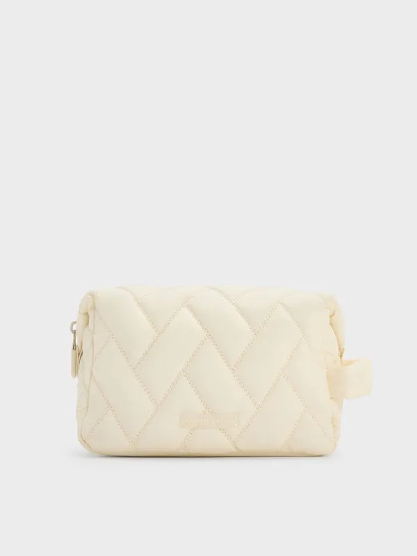 Charles & Keith - Nylon Chevron Pouch sold by Charles & Keith
