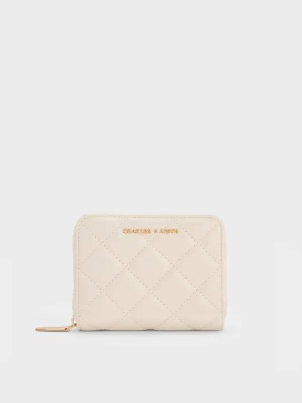 Charles & Keith - Alva Quilted Zip-Around Wallet sold by Charles & Keith