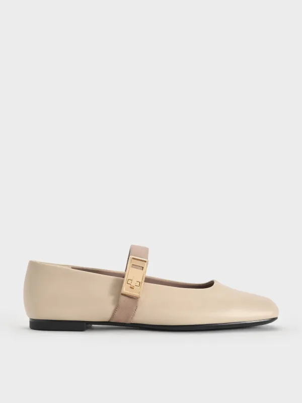 Charles & Keith - Lando Two-Tone Mary Jane Flats sold by Charles & Keith