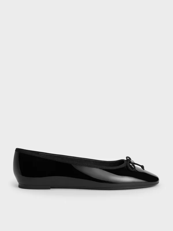 Charles & Keith - Patent Bow Ballet Flats sold by Charles & Keith