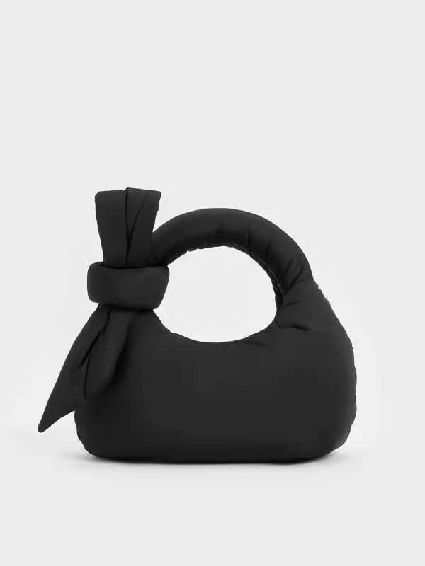 Charles & Keith - Delilah Nylon Bow Puffy Bag sold by Charles & Keith
