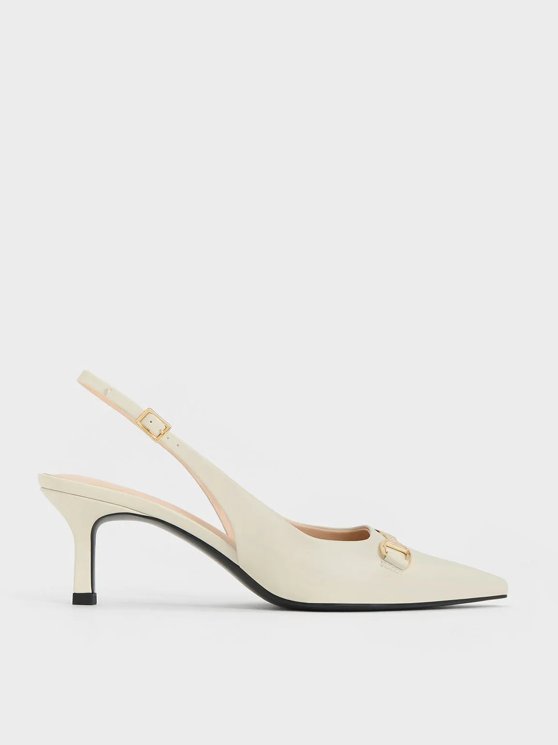 Charles & Keith - Leslie Metallic-Accent Slingback Pumps sold by Charles & Keith