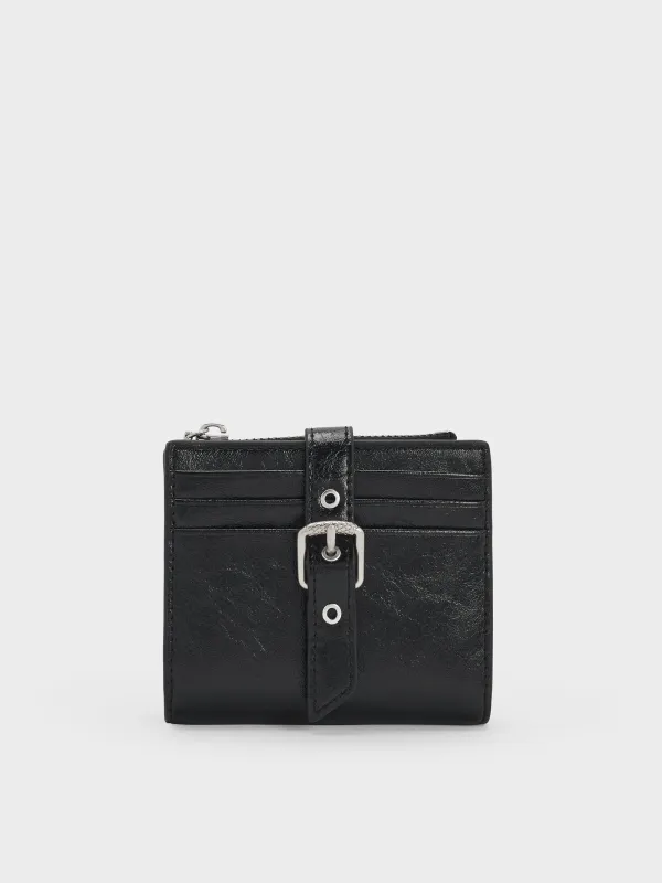 Charles & Keith - Blaise Grommet-Belt Top-Zip Small Wallet sold by Charles & Keith