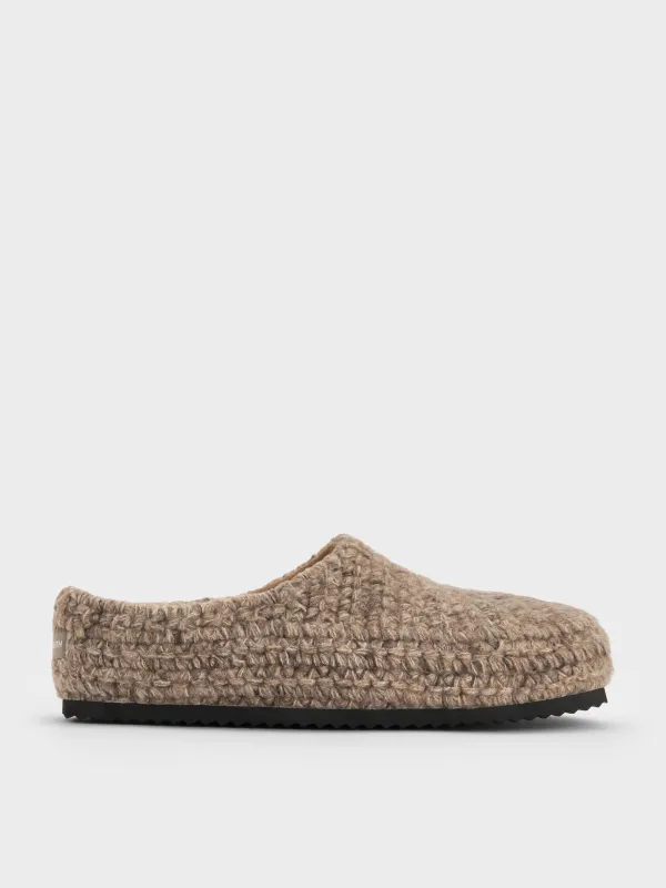 Charles & Keith - Crochet Flat Mules sold by Charles & Keith