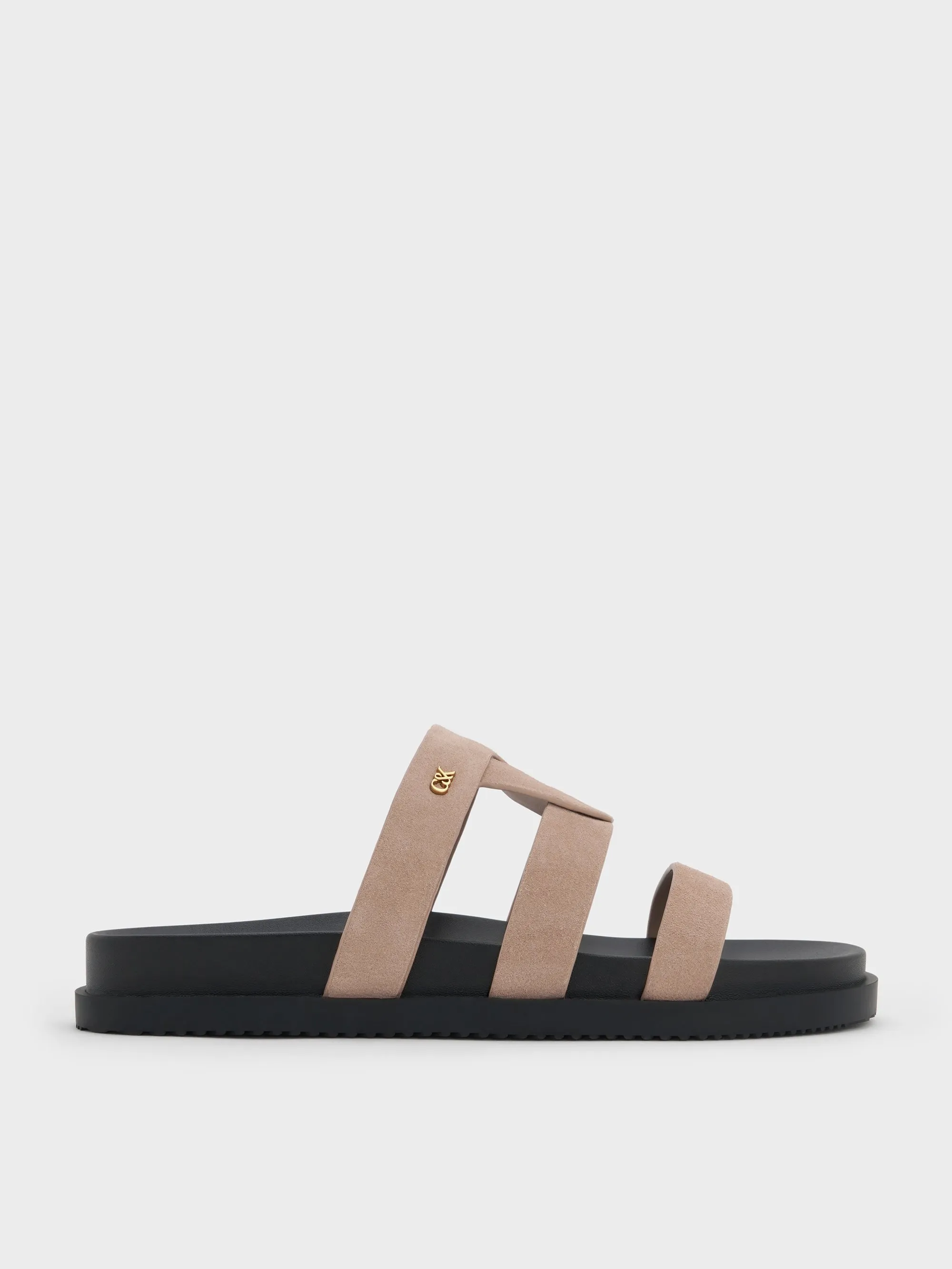 CHARLES & KEITH - Petina Suede Flatform Sandals sold by Charles & Keith