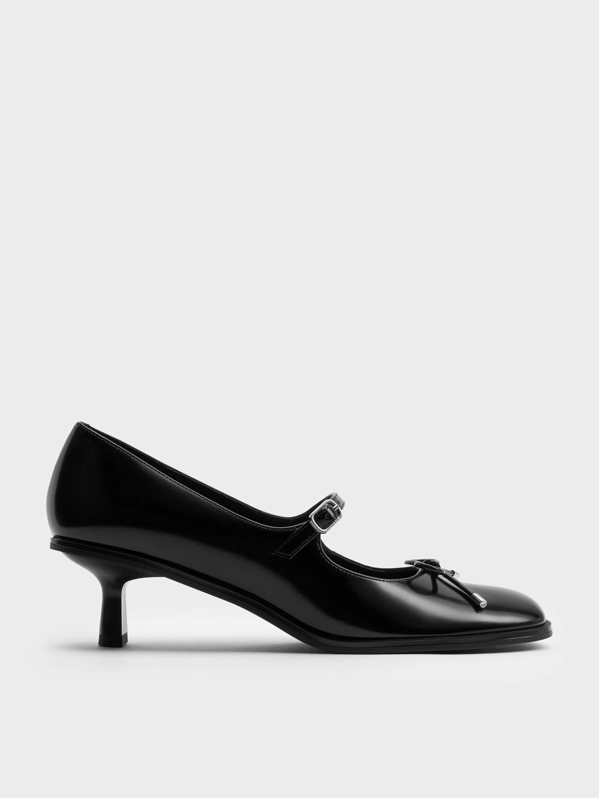 Charles & Keith - Wendy Bow Kitten-Heel Mary Jane Pumps sold by Charles & Keith