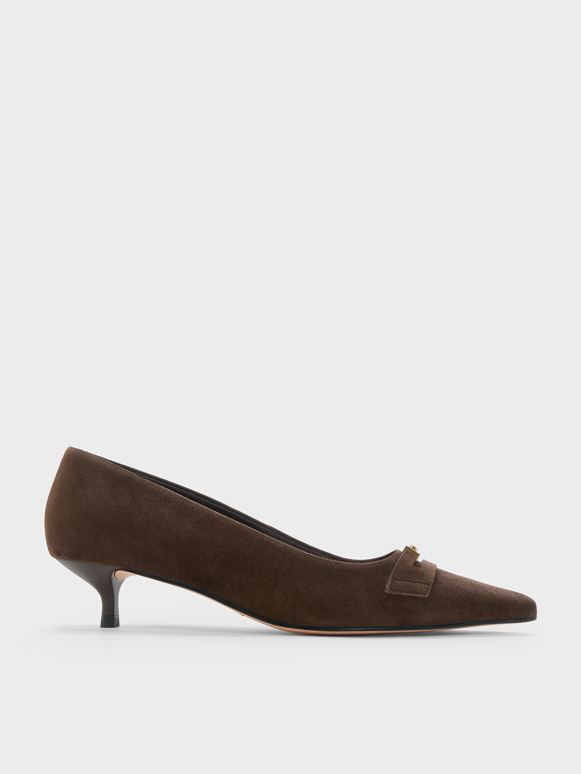 Charles & Keith - Georgina Suede Kitten Heels sold by Charles & Keith