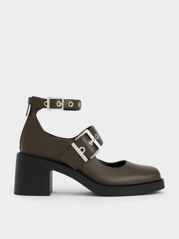 Charles & Keith - Grommet-Strap Mary Jane Pumps sold by Charles & Keith
