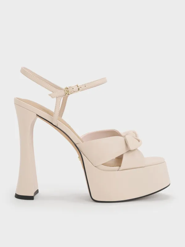 Charles & Keith - Jayce Leather Platform Sandals sold by Charles & Keith