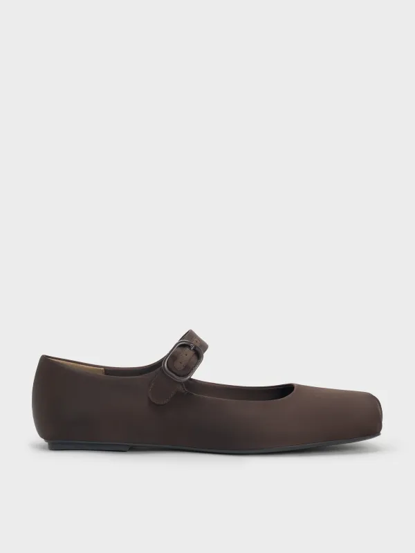 Charles & Keith - Square-Toe Mary Jane Flats sold by Charles & Keith