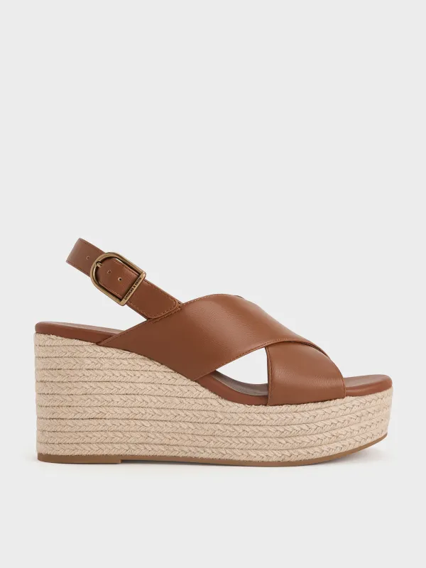 Charles & Keith - Crossover Espadrille Wedges sold by Charles & Keith