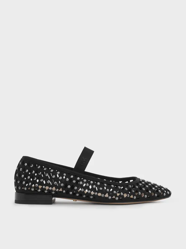 Charles & Keith - Studded Cut-Out Mary Jane Flats sold by Charles & Keith