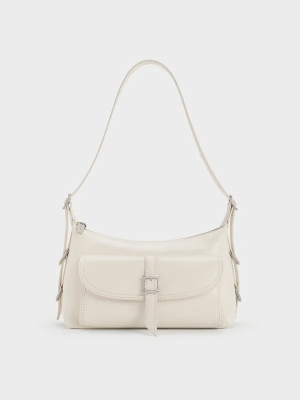 Charles & Keith - Bryna Belted Shoulder Bag sold by Charles & Keith