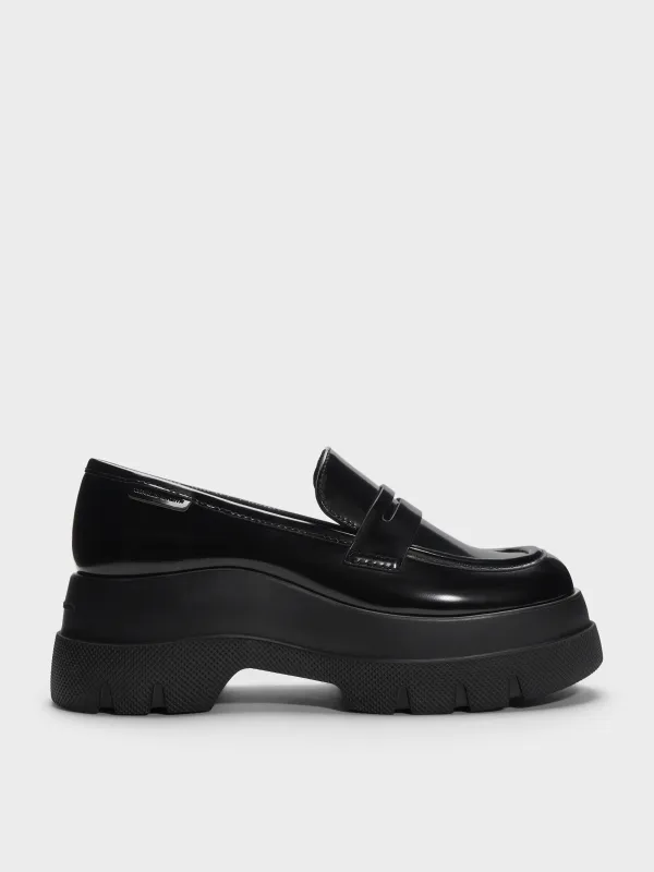 Charles & Keith - Leoi Platform Penny Loafers sold by Charles & Keith