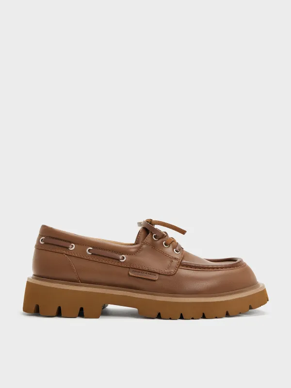 Charles & Keith - Ridged-Sole Boat Shoes sold by Charles & Keith