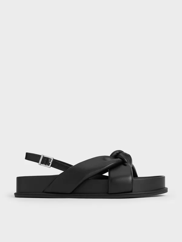 Charles & Keith - Rosetta Knotted Puffy Sandals sold by Charles & Keith