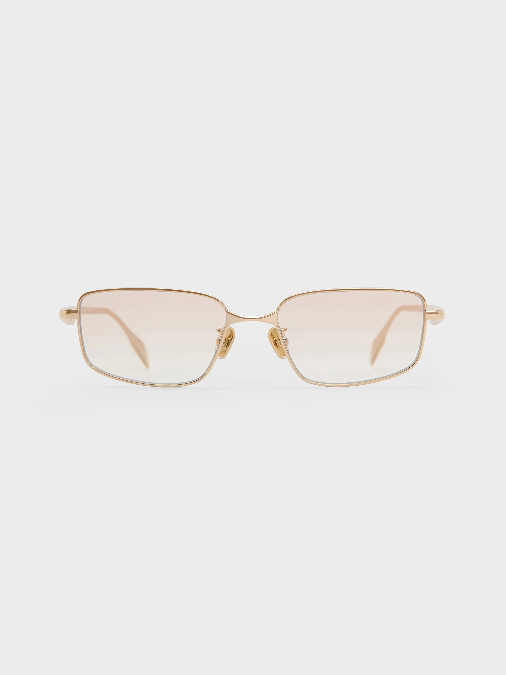 Charles & Keith - Celestia Metal-Rim Tinted Rectangular Sunglasses sold by Charles & Keith