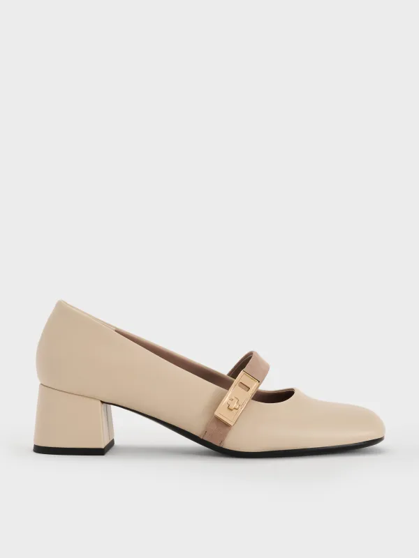 Charles & Keith - Lando Two-Tone Mary Jane Pumps sold by Charles & Keith