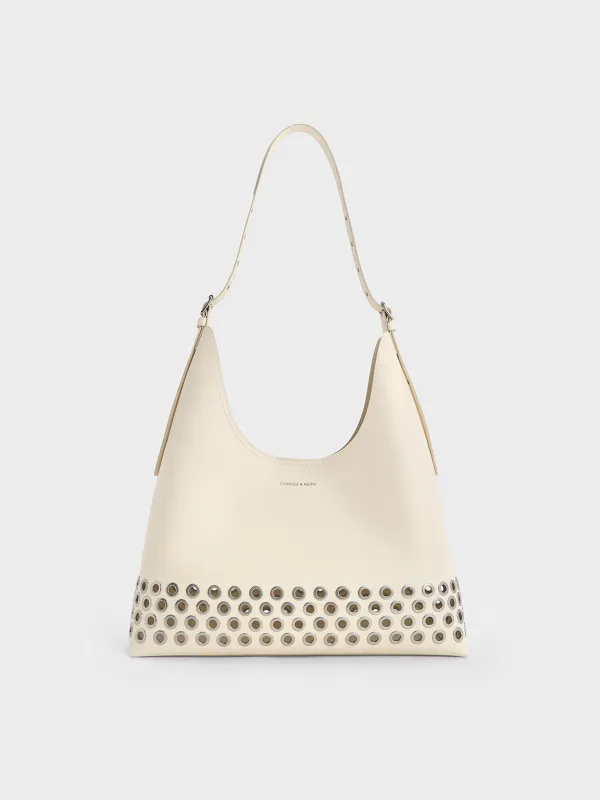 Charles & Keith - Liv Grommet Hobo Bag sold by Charles & Keith