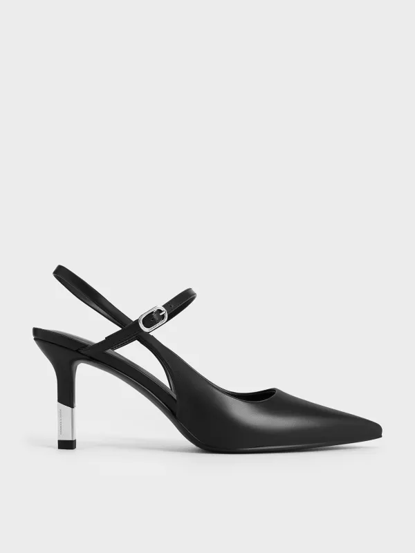 Charles & Keith - Two-Tone Heel Slingback Pumps sold by Charles & Keith