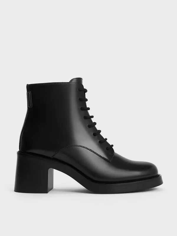Charles & Keith - Hester Block Heel Ankle Boots sold by Charles & Keith