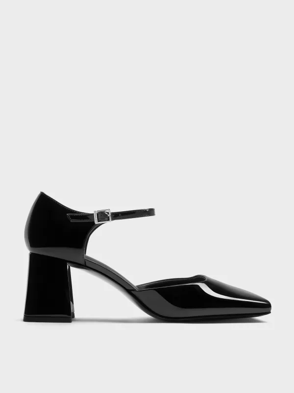 Charles & Keith - Patricia Patent Square-Toe D'Orsay Pumps sold by Charles & Keith