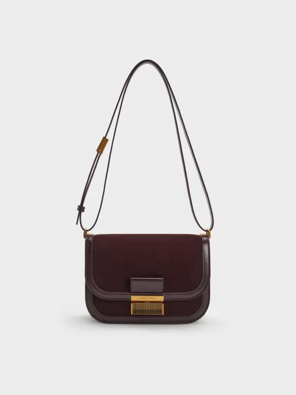 Charles & Keith - Charlot Recycled Suede Bag sold by Charles & Keith