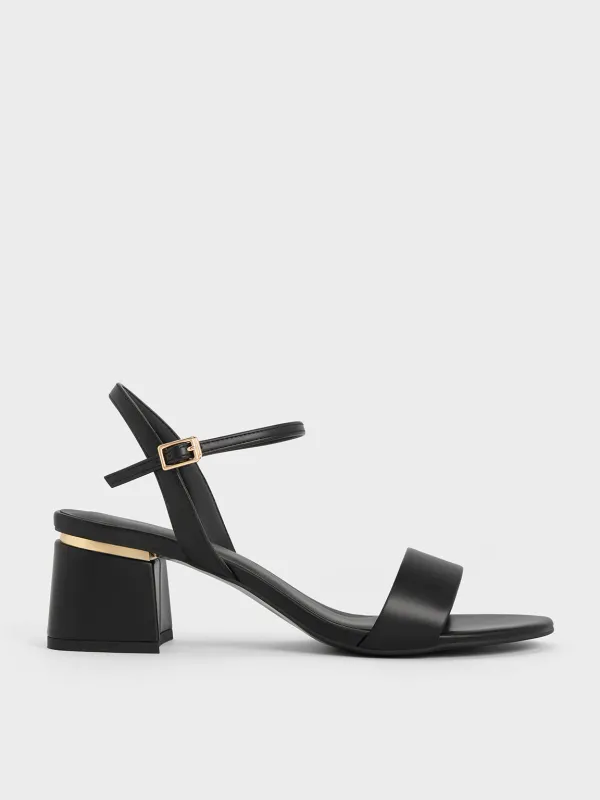 Charles & Keith - Sylva Block-Heel Sandals sold by Charles & Keith