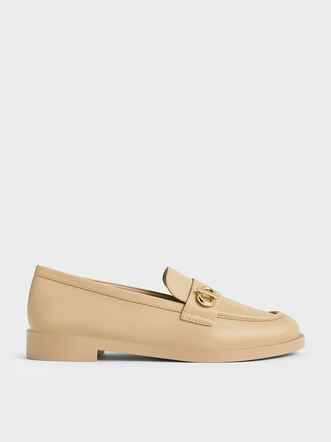 Charles & Keith - Metallic-Accent Loafers sold by Charles & Keith
