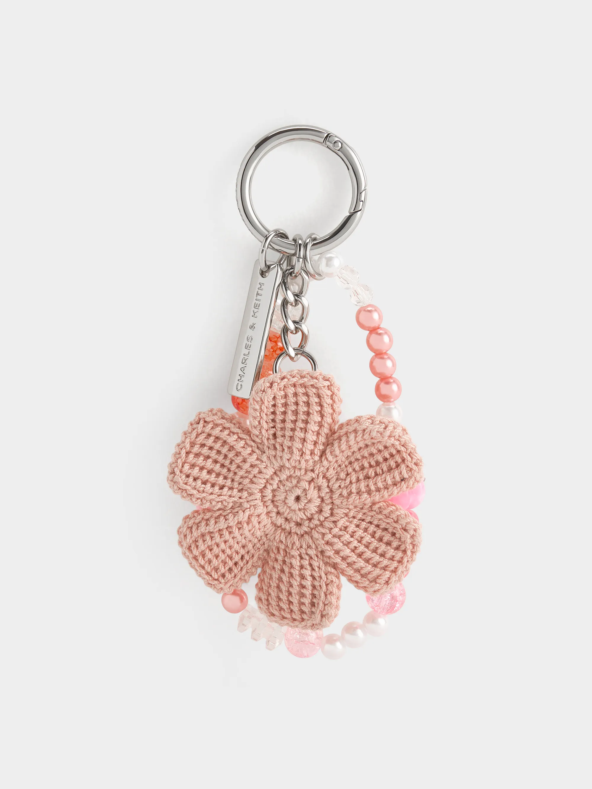 Charles & Keith - Crochet Flower Beaded Charm sold by Charles & Keith