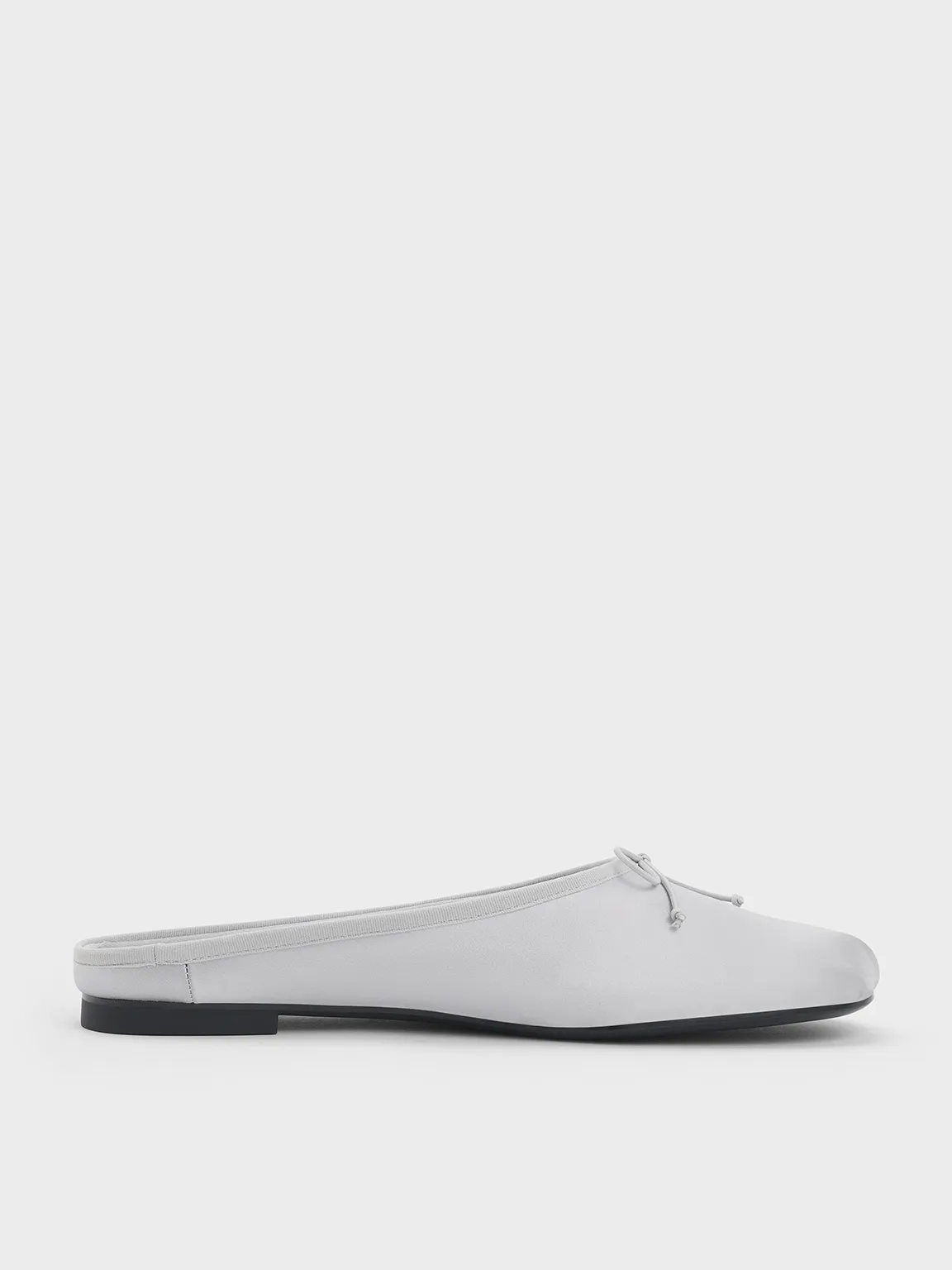 Charles & Keith - Satin Bow Flat Mules sold by Charles & Keith