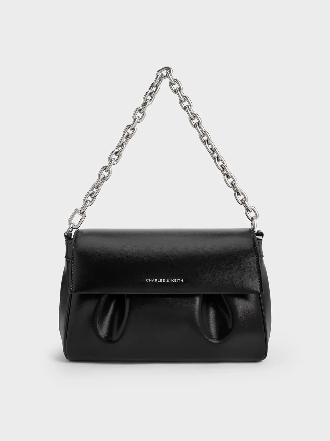 Charles & Keith - Calla Front Flap Chain-Handle Bag sold by Charles & Keith