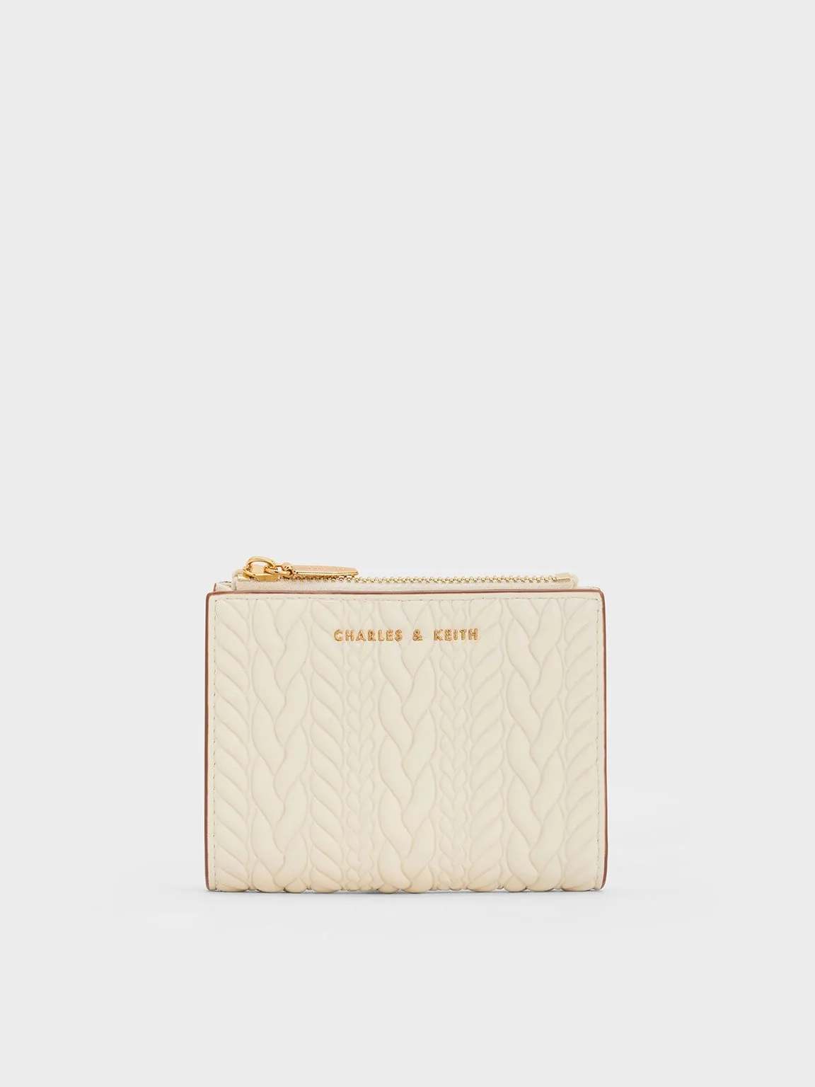 Charles & Keith - Apolline Textured Top-Zip Wallet sold by Charles & Keith