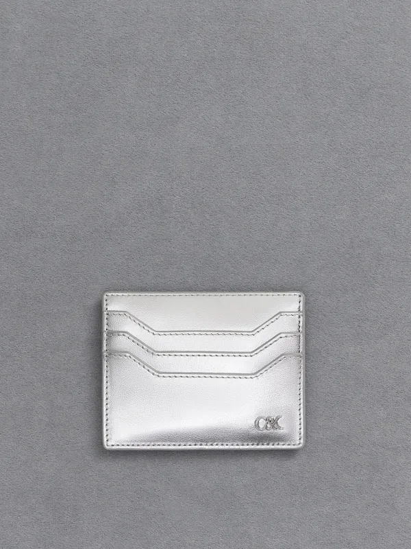 Charles & Keith - Carli Metallic Leather Multi-Slot Card Holder sold by Charles & Keith