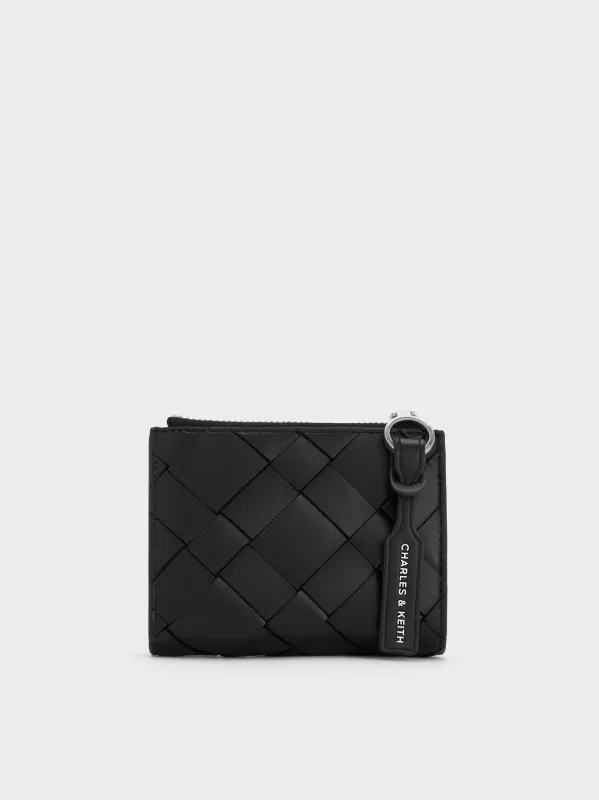Charles & Keith - Ivette Woven Top-Zip Small Wallet sold by Charles & Keith