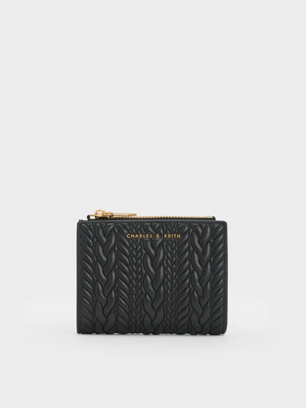 Charles & Keith - Apolline Textured Top-Zip Wallet sold by Charles & Keith