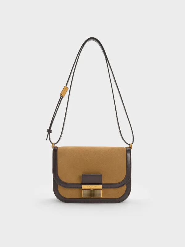 Charles & Keith - Charlot Recycled Suede Bag sold by Charles & Keith
