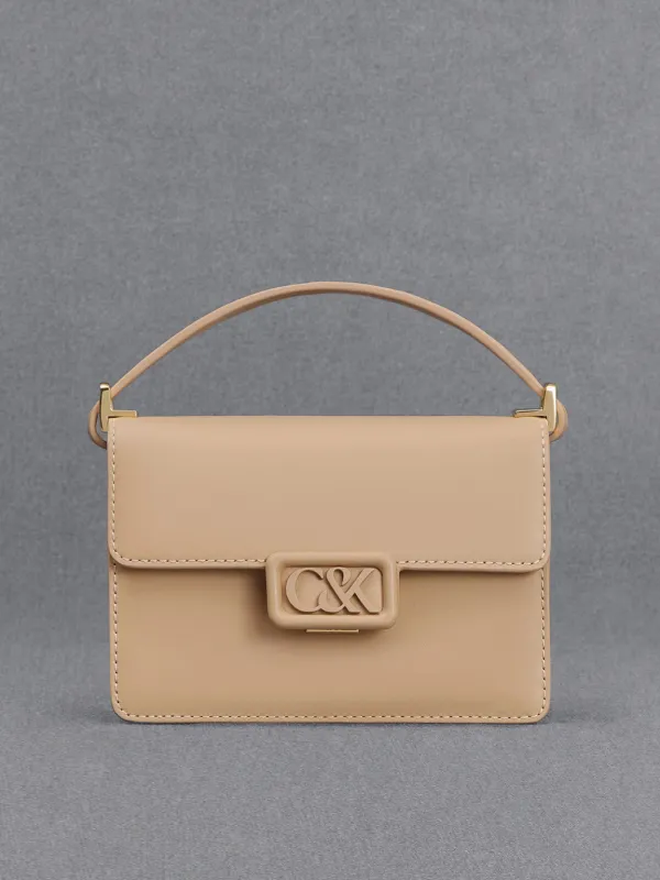 Charles & Keith - Leather Boxy Bag sold by Charles & Keith