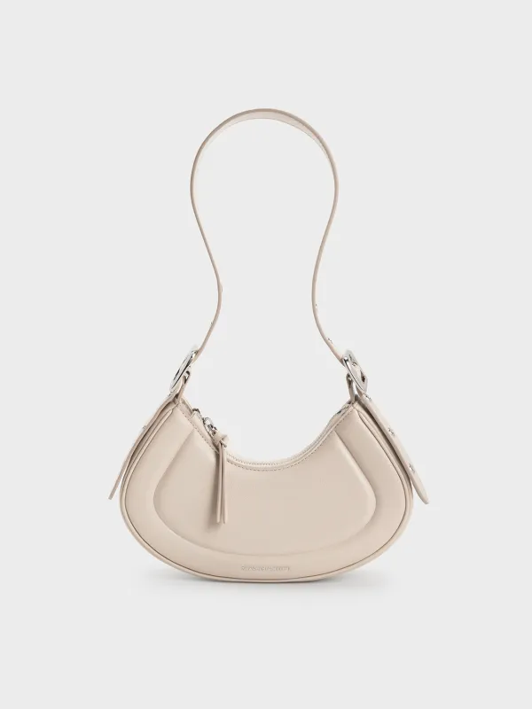 Charles & Keith - Petra Curved Shoulder Bag sold by Charles & Keith