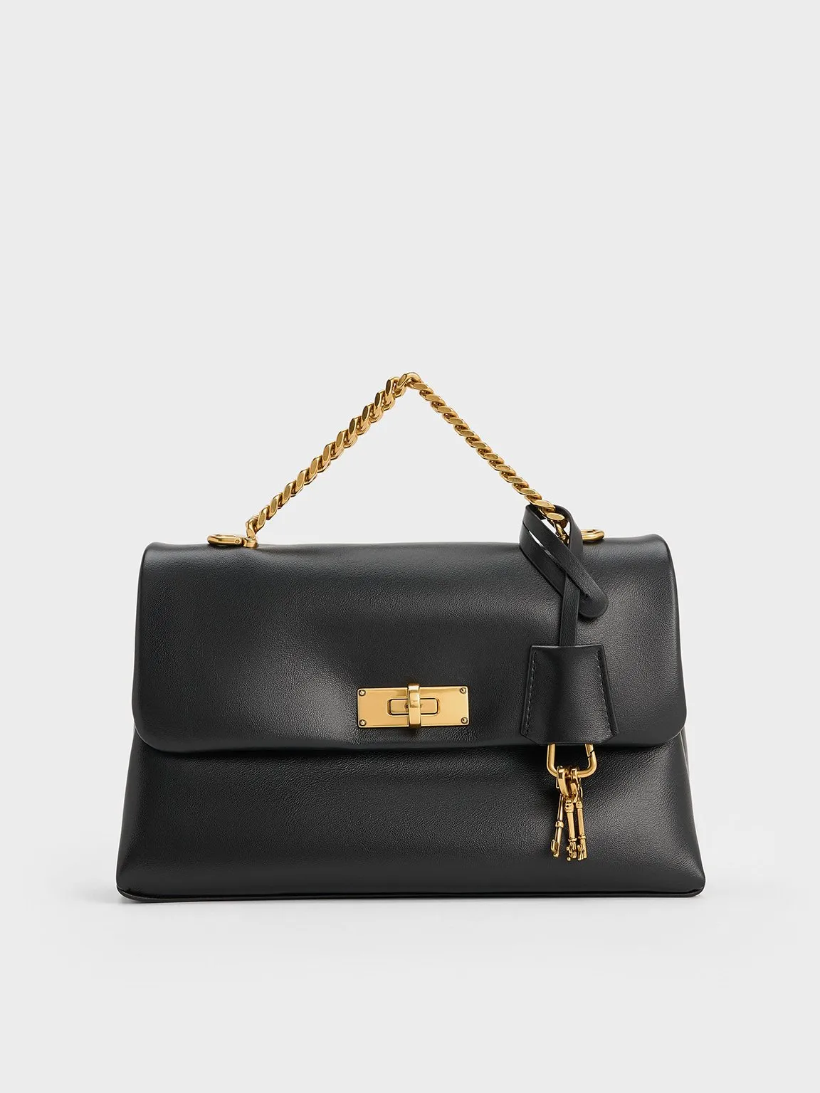 Charles & Keith - Kerry Chain-Handle Crossbody Bag sold by Charles & Keith