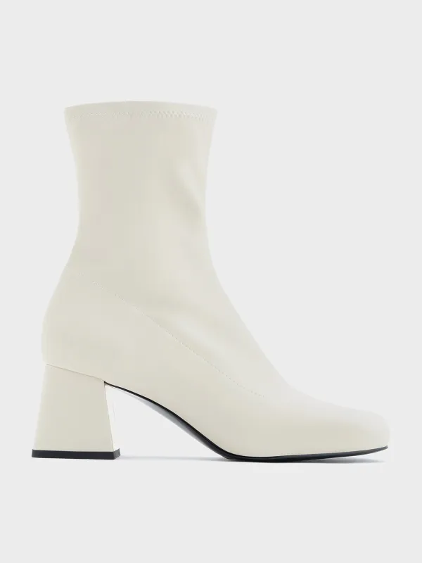 Charles & Keith - Jully Metallic Trapeze Heel Ankle Boots sold by Charles & Keith